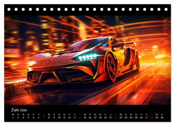 Produktbild: Im Rausch der Geschwindigkeit (Tischkalender 2026 DIN A5 quer), CALVENDO Monatskalender