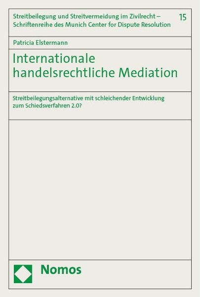 Produktbild: Internationale handelsrechtliche Mediation