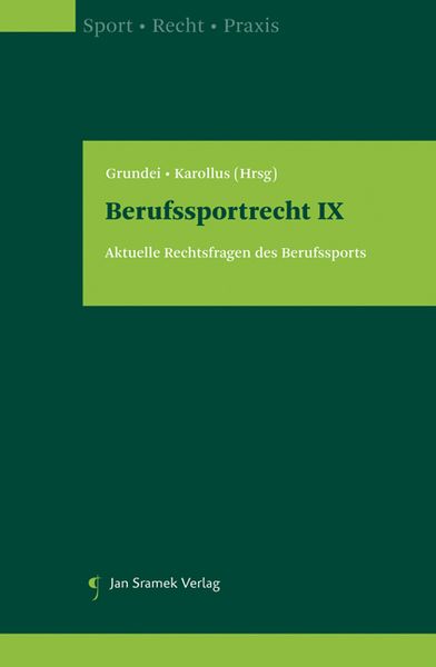 Produktbild: Berufssportrecht IX