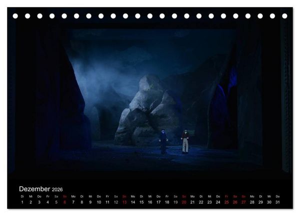 Produktbild: B&uuml;hnenbildmodelle (Tischkalender 2026 DIN A5 quer), CALVENDO Monatskalender