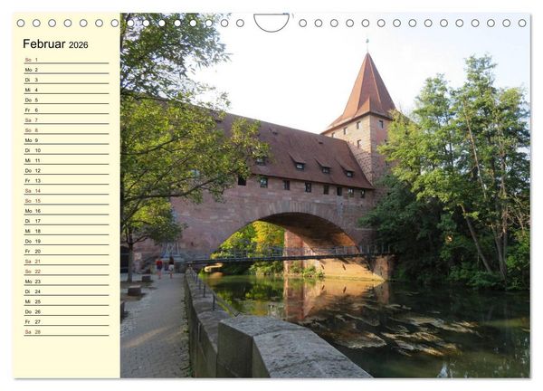 Produktbild: N&uuml;rnbergs Altstadt erleben (Wandkalender 2026 DIN A4 quer), CALVENDO Monatskalender