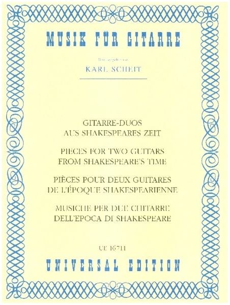 Produktbild: Gitarre-Duos aus Shakespeares Zeit