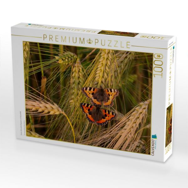 Produktbild: CALVENDO Puzzle Fuchs-Schmetterlingspaar im Weizenfeld | 1000 Teile Lege-Gr&ouml;&szlig;e 64x48cm Foto-Puzzle f&uuml;r gl&uuml;ckliche Stunden