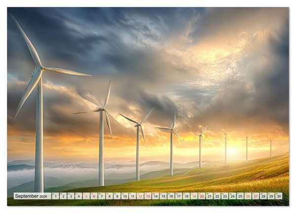Produktbild: Windtr&auml;ume (hochwertiger Premium Wandkalender 2026 DIN A2 quer), Kunstdruck in Hochglanz