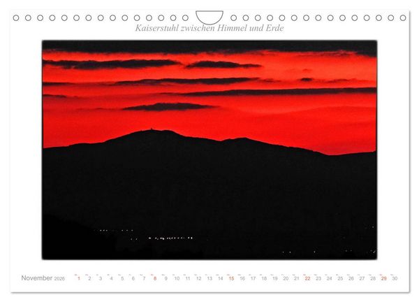 Produktbild: Kaiserstuhl zwischen Himmel und Erde (Wandkalender 2026 DIN A4 quer), CALVENDO Monatskalender