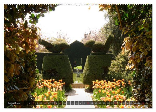 Produktbild: Schl&ouml;sser und G&auml;rten in England (Wandkalender 2026 DIN A2 quer), CALVENDO Monatskalender