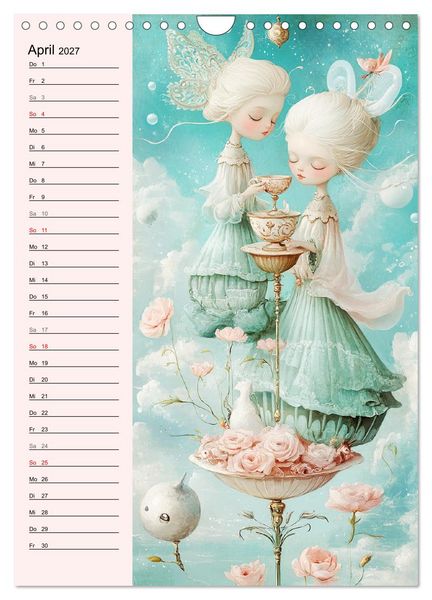 Produktbild: Tarot Wunderwelten. Surrealistische und magische Tarot-Kunst (Wandkalender 2027 DIN A4 hoch), CALVENDO Monatskalender