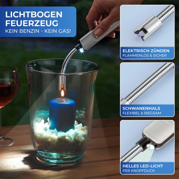 Produktbild: LED Lichtbogen-Feuerzeug , ohne Gas oder Berzin