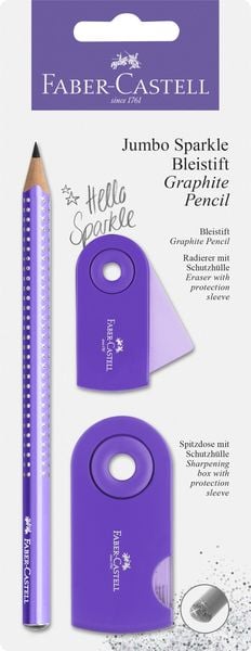 Produktbild: Bleistiftset Jumbo Sparkle pearl lila