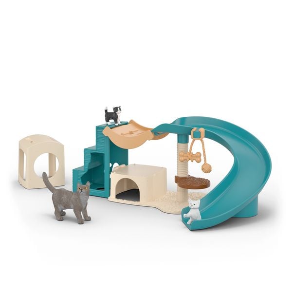 Produktbild: schleich&reg; 42764 Playfun with Cats, Spielspa&szlig; f&uuml;r Katzen