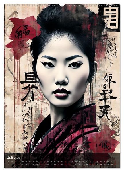 Produktbild: Geisha - Asian Spirit (Wandkalender 2027 DIN A2 hoch), CALVENDO Monatskalender