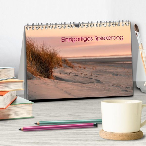 Produktbild: Einzigartiges Spiekeroog (Tischkalender 2026 DIN A5 quer), CALVENDO Monatskalender