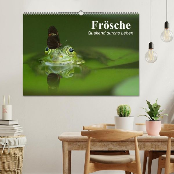 Produktbild: Fr&ouml;sche. Quakend durchs Leben (Wandkalender 2026 DIN A2 quer), CALVENDO Monatskalender