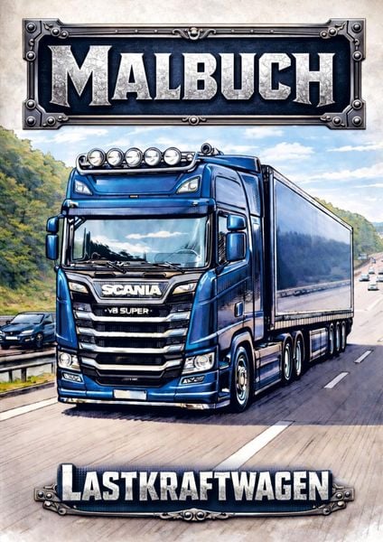 Produktbild: Malbuch, Lastkraftwagen