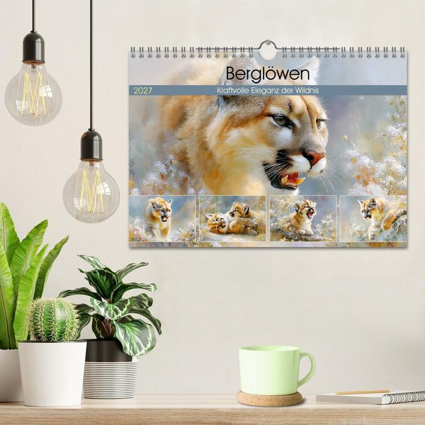 Produktbild: Bergl&ouml;wen. Kraftvolle Eleganz der Wildnis (Wandkalender 2027 DIN A4 quer), CALVENDO Monatskalender