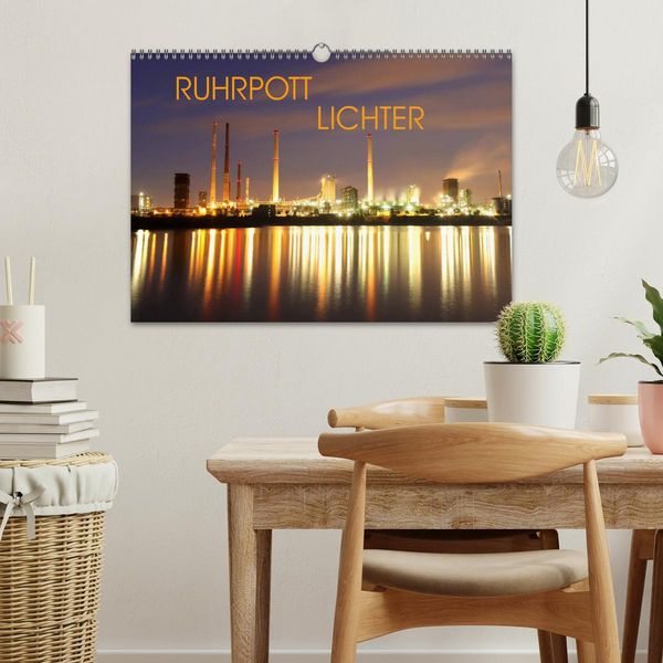 Produktbild: RUHRPOTT LICHTER (Wandkalender 2026 DIN A3 quer), CALVENDO Monatskalender