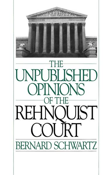 Produktbild: Unpublished Opinions of the Rehnquist Court