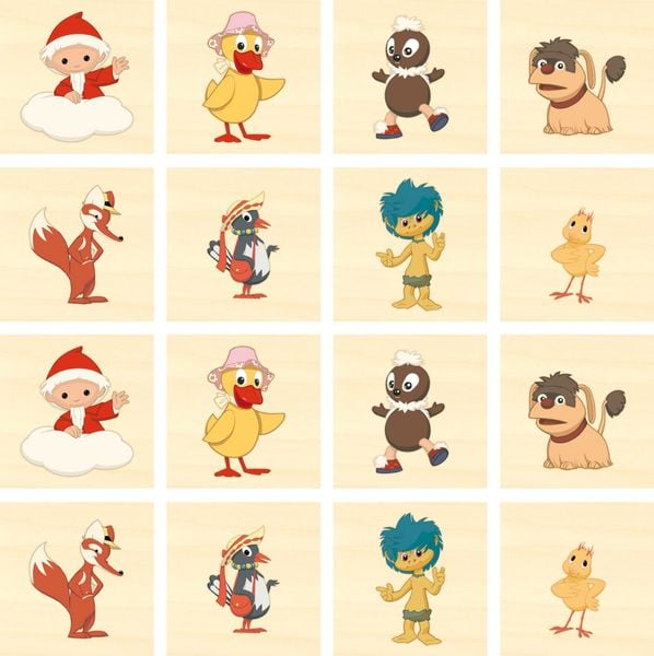 Produktbild: Holz-Memo "Unser Sandm&auml;nnchen und seine Freunde"