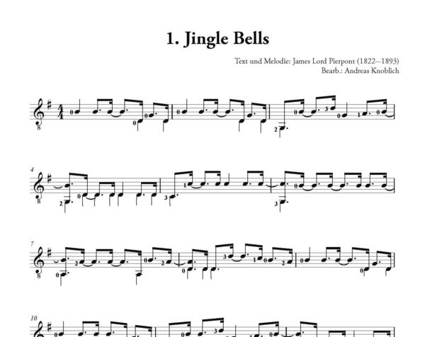 Produktbild: Knoblich, Andreas: Swinging Christmas.Weihnachtslieder f&uuml;r Gitarre im Bossa-Swing-Stil.