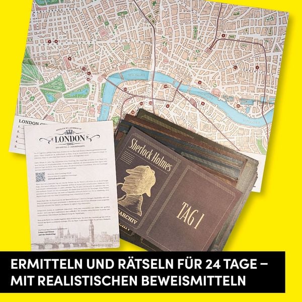 Produktbild: Crime Files &ndash; Fallakte: Sherlocks Zeitungsarchiv. Der geniale Krimi-Adventskalender