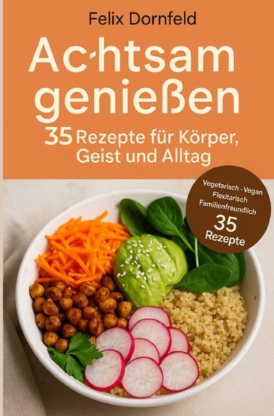 Produktbild: Achtsam genie&szlig;en, 35 Rezepte f&uuml;r K&ouml;rper, Geist und Alltag