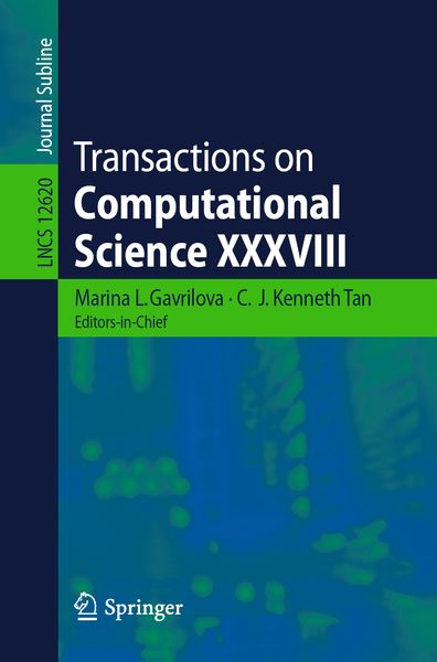 Produktbild: Transactions on Computational Science XXXVIII
