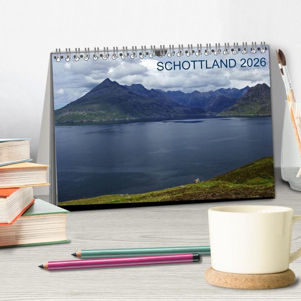 Produktbild: Schottland 2026 (Tischkalender 2026 DIN A5 quer), CALVENDO Monatskalender