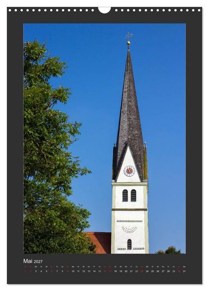 Produktbild: Kircht&uuml;rme im Landkreis F&uuml;rstenfeldbruck (Wandkalender 2027 DIN A3 hoch), CALVENDO Monatskalender