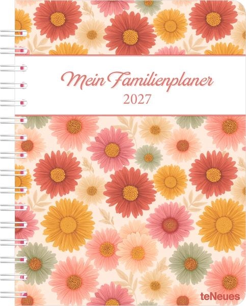 Produktbild: Familienplaner-Buch Flowers 2027