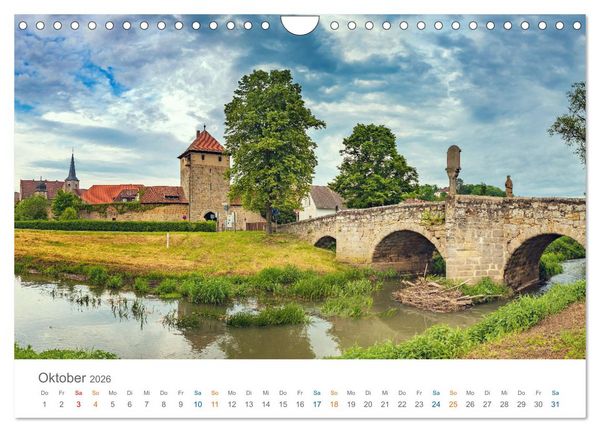 Produktbild: Oberfranken - Bayerns Norden (Wandkalender 2026 DIN A4 quer), CALVENDO Monatskalender