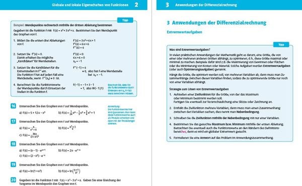 Produktbild: Klett Sicher im Abi 10-Minuten-Training Oberstufe Mathematik Differenzialrechnung