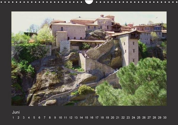 Produktbild: Meteora-Kl&ouml;ster in Griechenland (Wandkalender immerw&auml;hrend DIN A3 quer)