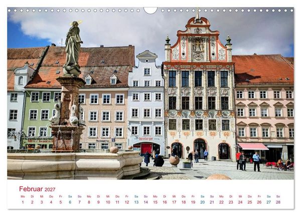 Produktbild: Hier f&uuml;hle ich mich zuhause - Landsberg am Lech und Ammersee (Wandkalender 2027 DIN A3 quer), CALVENDO Monatskalender