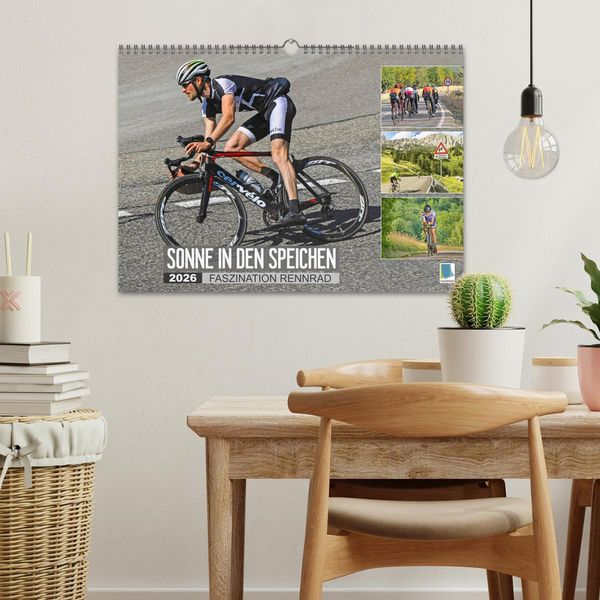 Produktbild: Sonne in den Speichen - Faszination Rennrad (Wandkalender 2026 DIN A3 quer), CALVENDO Monatskalender