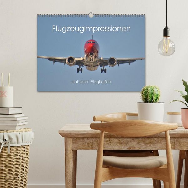 Produktbild: Flugzeugimpressionen auf dem Flughafen (Wandkalender 2026 DIN A3 quer), CALVENDO Monatskalender
