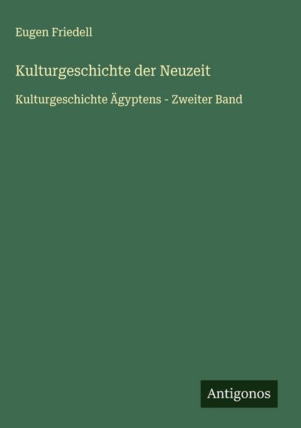 Produktbild: Kulturgeschichte der Neuzeit