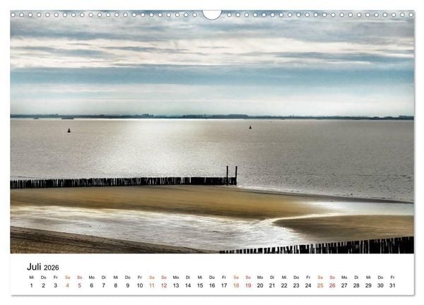 Produktbild: Wieder an der Nordsee (Wandkalender 2026 DIN A3 quer), CALVENDO Monatskalender