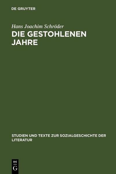 Produktbild: Die gestohlenen Jahre