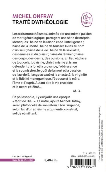 Produktbild: Onfray, M: Traité d'athéologie