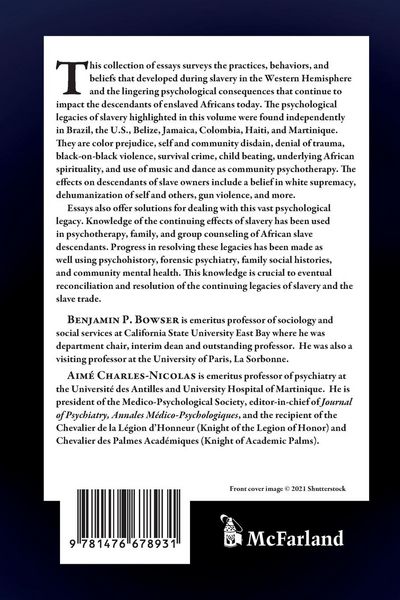 Produktbild: The Psychological Legacy of Slavery
