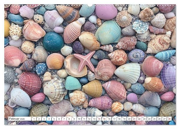 Produktbild: Sandgefl&uuml;ster und Muschelzauber (hochwertiger Premium Wandkalender 2026 DIN A2 quer), Kunstdruck in Hochglanz