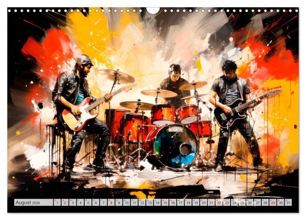 Produktbild: ROCK Sp&uuml;re die grenzenlose Power (Wandkalender 2026 DIN A3 quer), CALVENDO Monatskalender