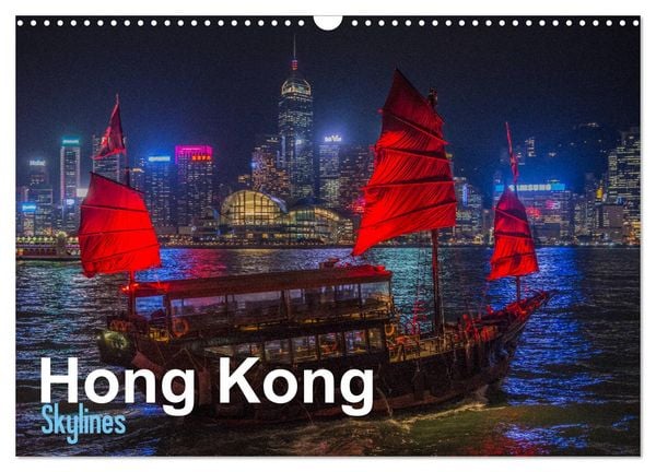 Produktbild: Hong Kong - Skylines (Wandkalender 2026 DIN A3 quer), CALVENDO Monatskalender