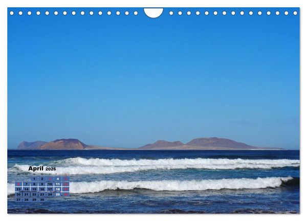 Produktbild: Lanzarote - Land der schwarzen Erde (Wandkalender 2026 DIN A4 quer), CALVENDO Monatskalender
