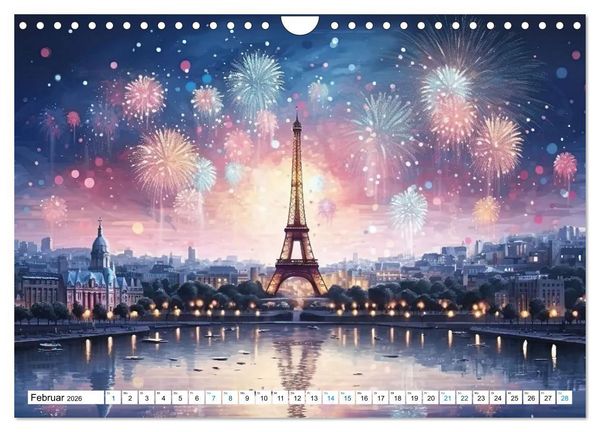 Produktbild: Eiffelturm: Kreativ anders (Wandkalender 2026 DIN A4 quer), CALVENDO Monatskalender