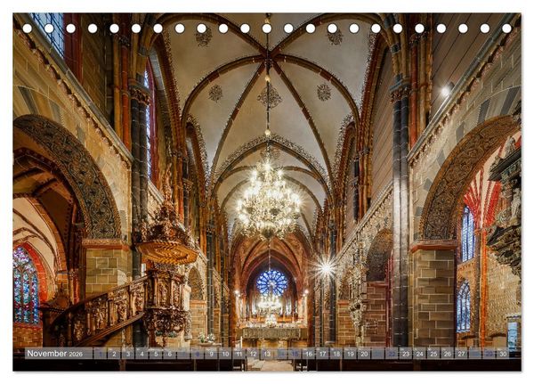 Produktbild: Bremer Kirchen von Innen (Tischkalender 2026 DIN A5 quer), CALVENDO Monatskalender