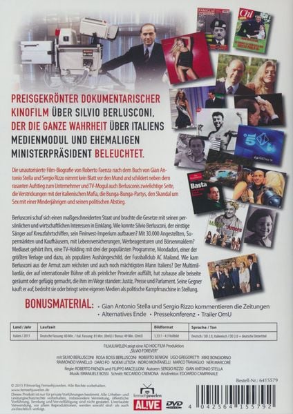 Produktbild: Silvio Berlusconi - Eine italienische Karriere (die unautorisierte Biografie) - Filmjuwelen
