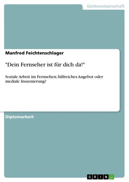 Produktbild: "Dein Fernseher ist f&uuml;r dich da!"