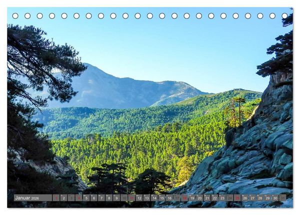 Produktbild: Korsika - Weitwanderweg GR 20 (Tischkalender 2026 DIN A5 quer), CALVENDO Monatskalender