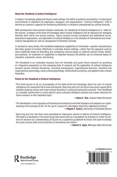 Produktbild: Handbook of Cultural Intelligence